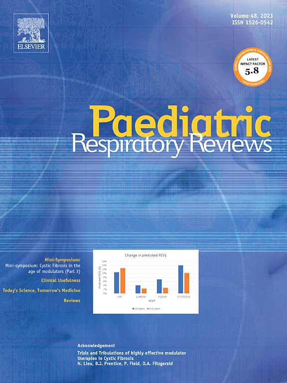 Go to journal home page - Paediatric Respiratory Reviews